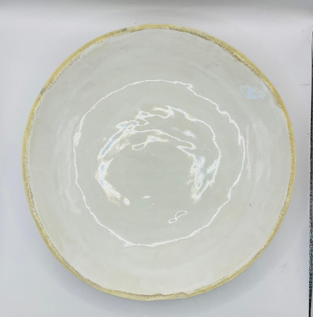 Deep Ritual Bowl Small - Witte handgemaakte keramische offerschaal door GailAstra